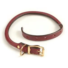 Mendota Rolled Leather Collar | Uttings.co.uk 